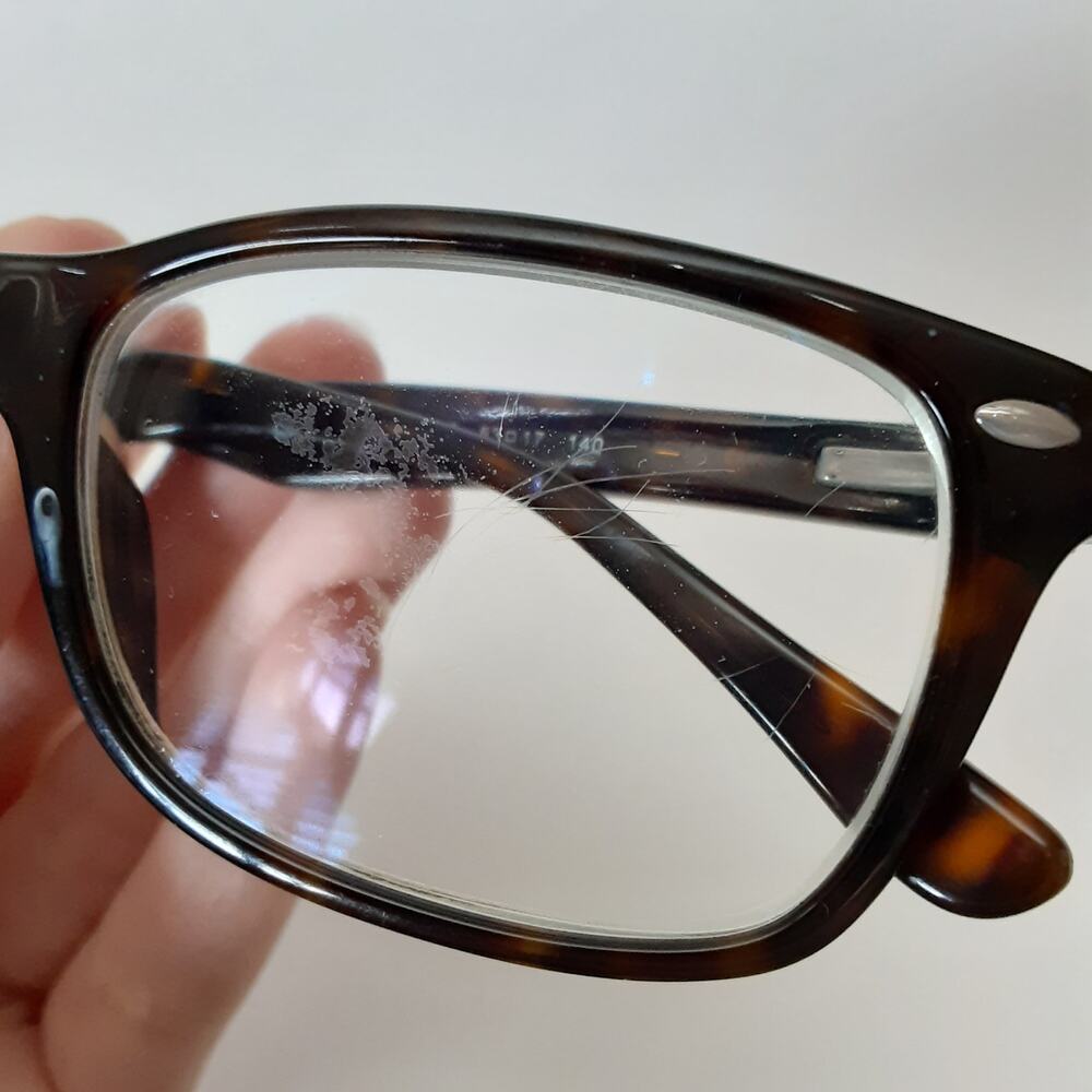 Ray Ban Tortoise Shell Eyeglasses RB 5228 Optics Rectangle Frames ONLY - Picture 13 of 16